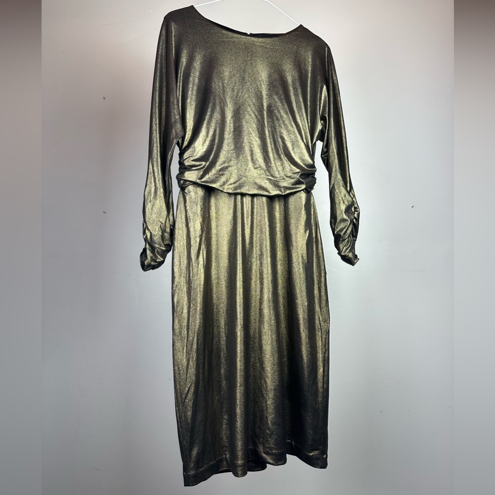Harper Rose Elegant Metallic Dress Size 8